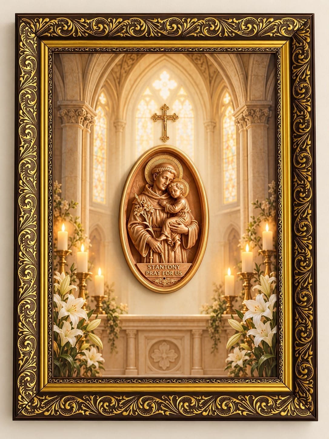 Saint Anthony Devotional Frame