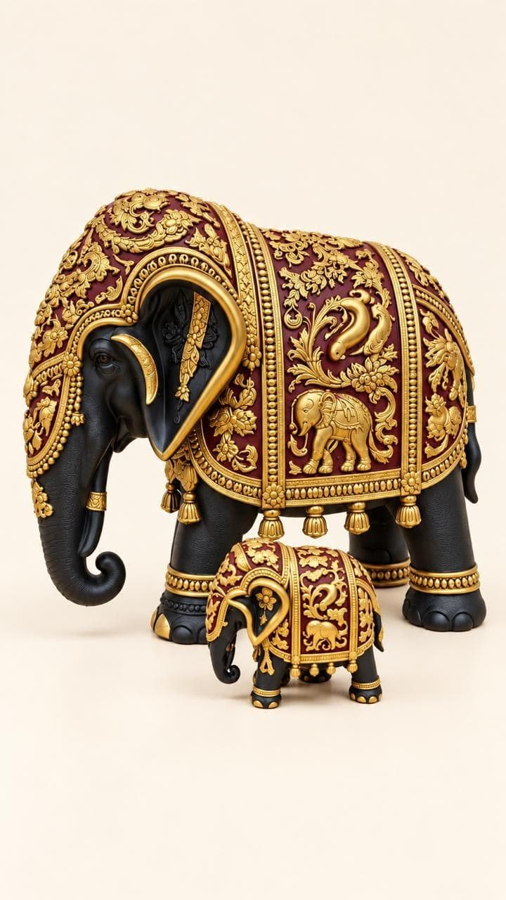 Royal Elephant & Calf